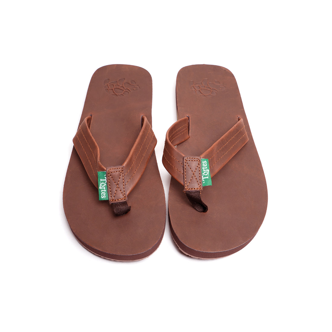 Classic Leather Flip Flops Brown
